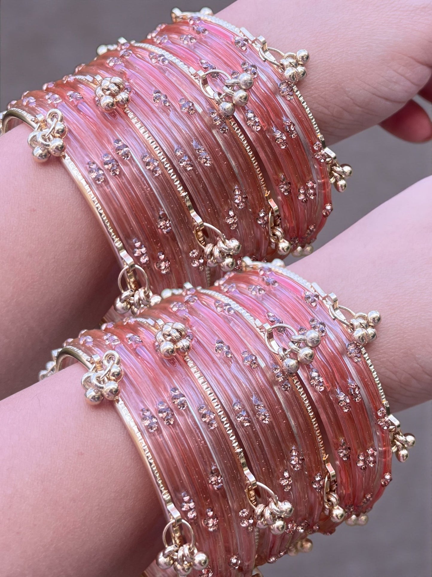 ❤️ Premium Love Bangles (Stylish Gungru Design)